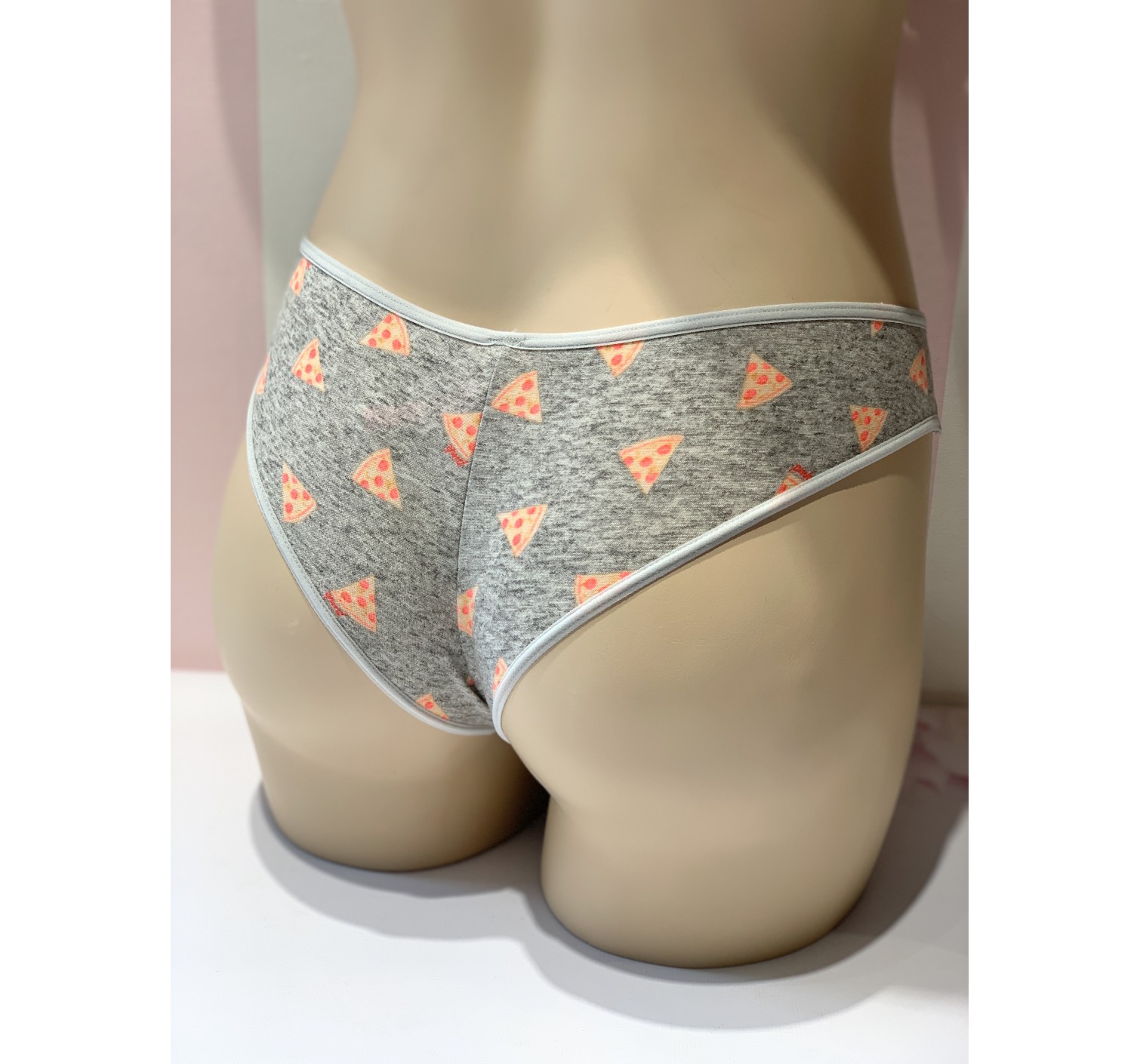 Трусики Victoria's Secret PINK mini strappy grey cheekster