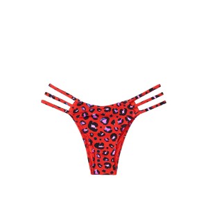Купальник бандо Victoria’s Secret Red Leopard print