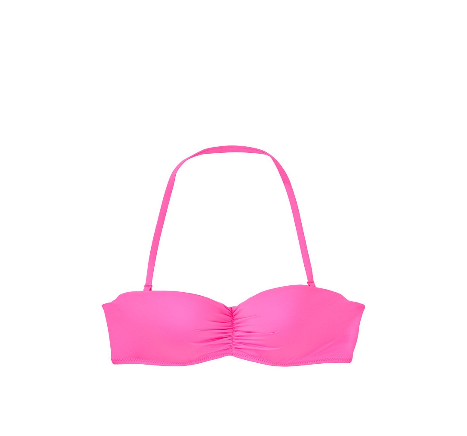 Купальник бандо Victoria’s Secret Push-up Neon pink
