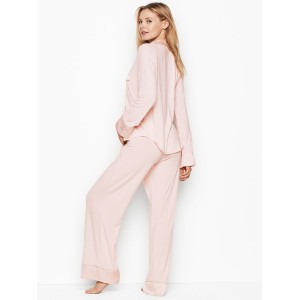Пижама Victoria’s Secret Super soft Long PJ Set Light pink