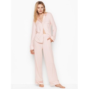 Пижама Victoria’s Secret Super soft Long PJ Set Light pink