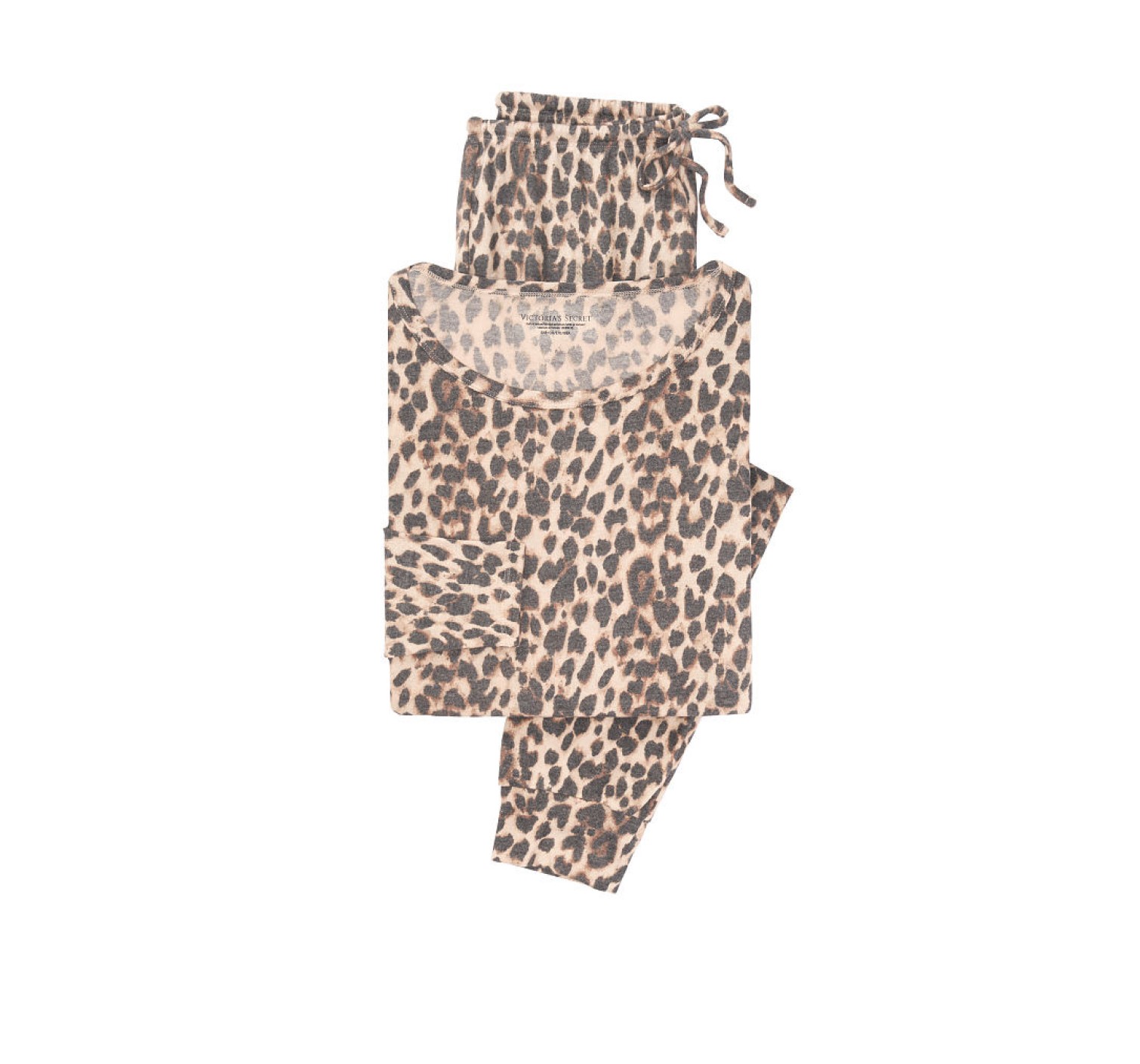Пижама Victoria’s Secret Animal print Leopard Super soft Long PJ Set