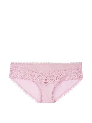 Трусики бикини Victoria’s Secret Lace Bikini panty сиреневые с кружевом