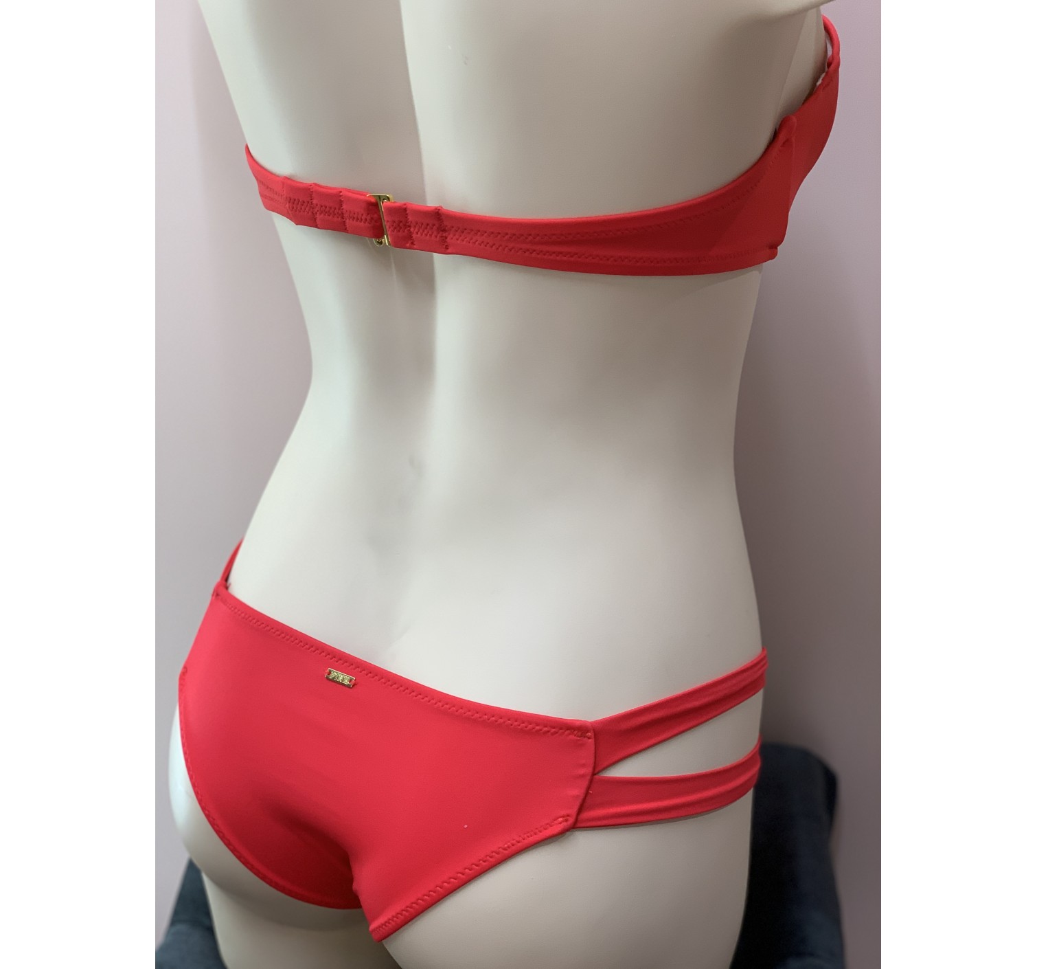Купальник бандо Victoria's Secret PINK Bra 32B + mini cheekster panty