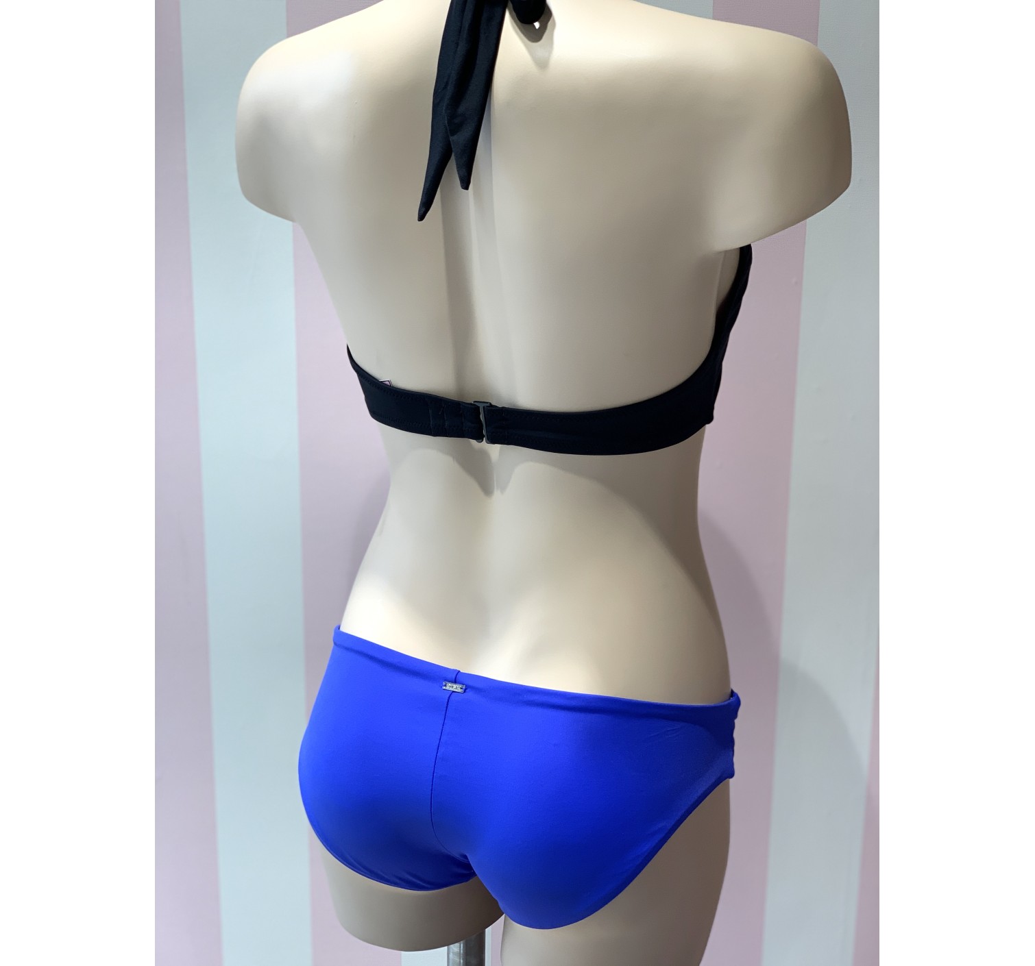 Купальник раздельный Victoria’s Secret Black Top,mini bikini blue