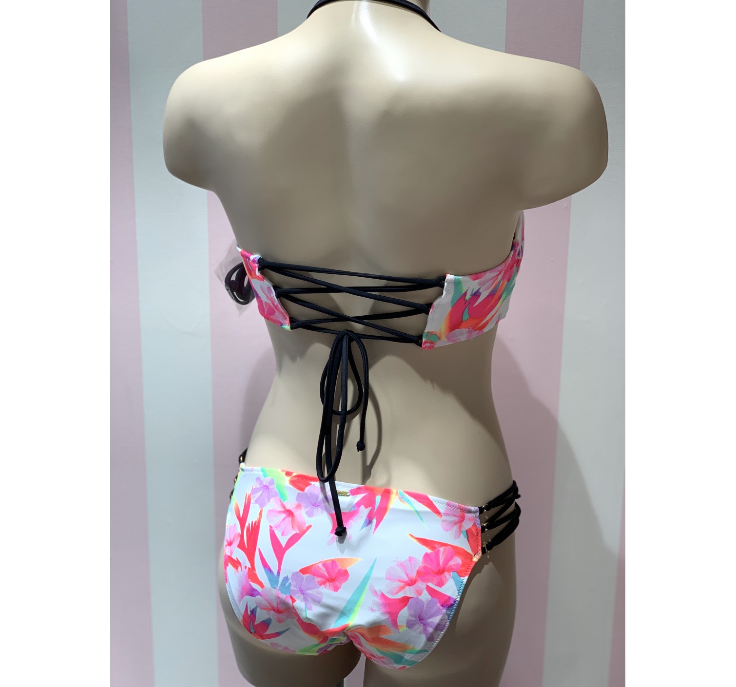Купальник бандо Victoria’s Secret PINK Tropic print