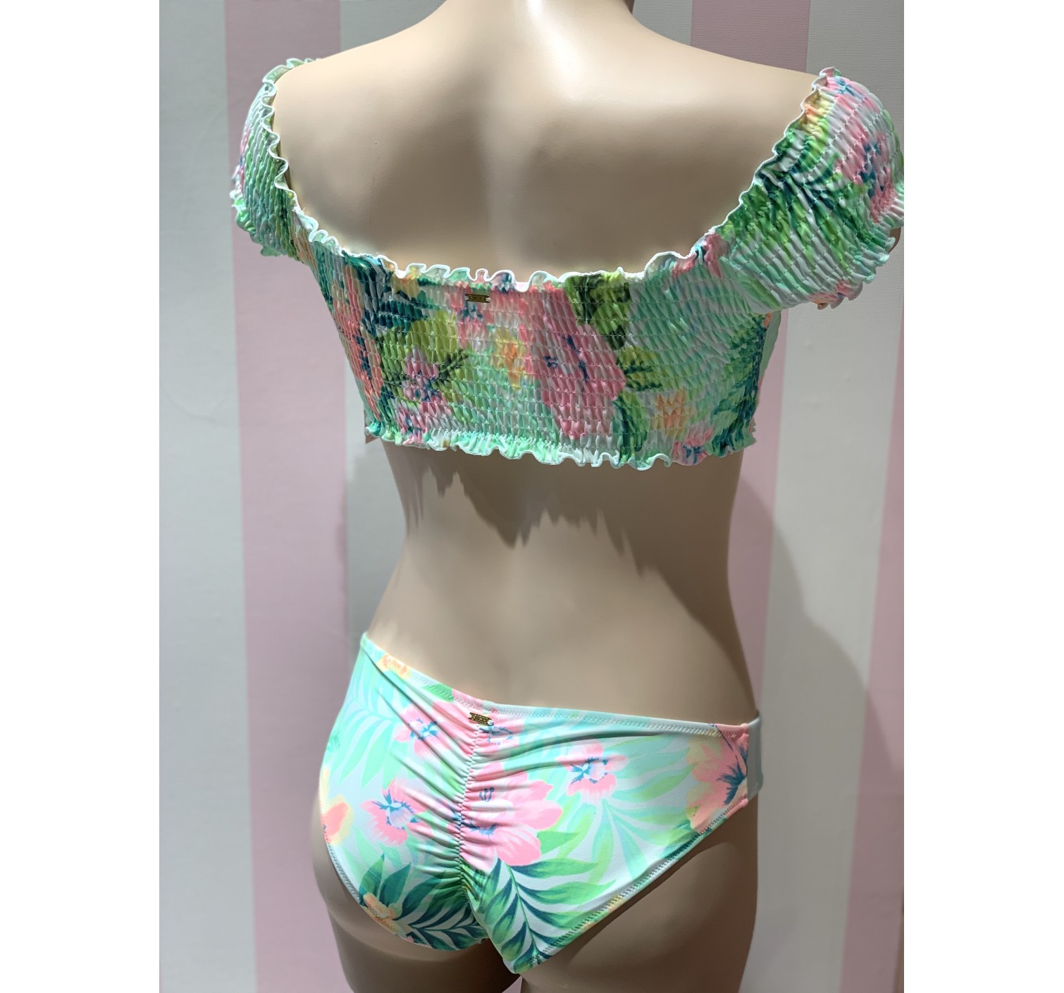 Купальник бандо Victoria’s Secret Tropic print