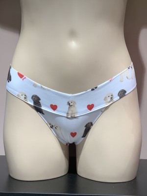 Трусики стрінги Victoria's Secret Thong panty lovely puppy print