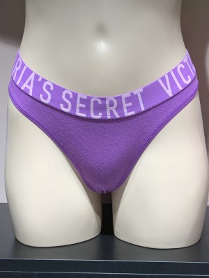 Трусики стринги Victoria’s Secret Purple logo Thong panty