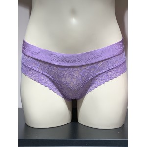 Трусики чіки Victoria's Secret Purple Lace Cheeky panty