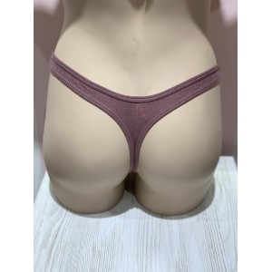 Трусики стринги Victoria’s Secret PINK Ribbed Shoco Thong panty XS