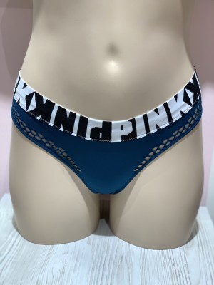 Трусики  стринги Victoria’s Secret PINK Thong panty logo VS
