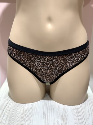 Трусики Victoria’s Secret Animal print VS logo Bikini Panty