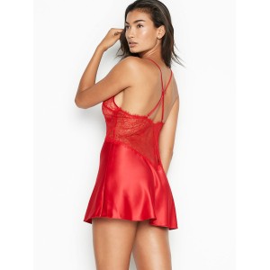 Пеньюар Victoria’s Secret Red Lace Plunge Slip Lipstick