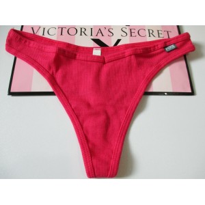 Трусики стринги Victoria’s Secret Cotton Ribbed Red Thong panty