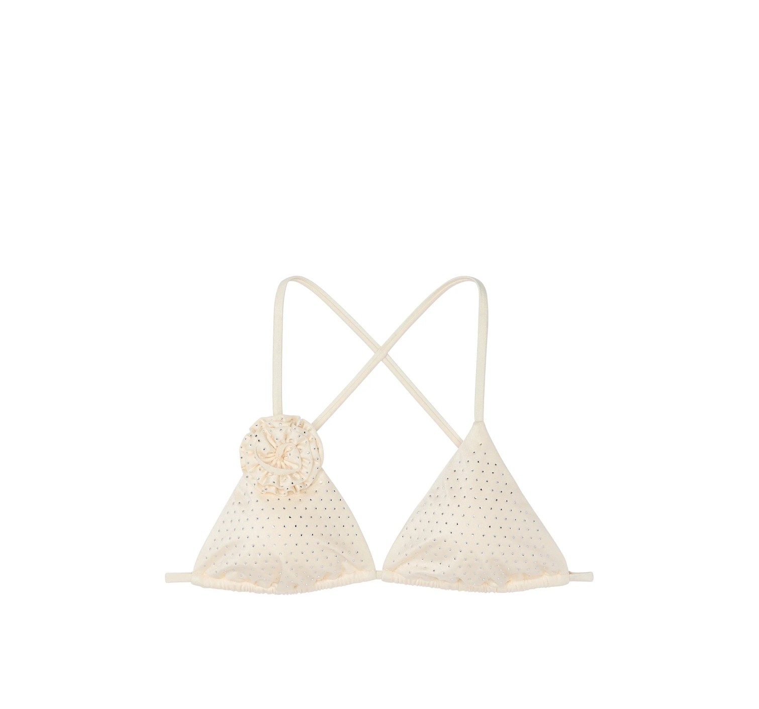 Купальник Rosette Shine Triangle Bikini Top Candlelight