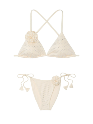 Купальник Rosette Shine Triangle Bikini Top Candlelight