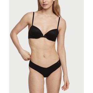 Трусики No Show Thong panty Black Logo Vs