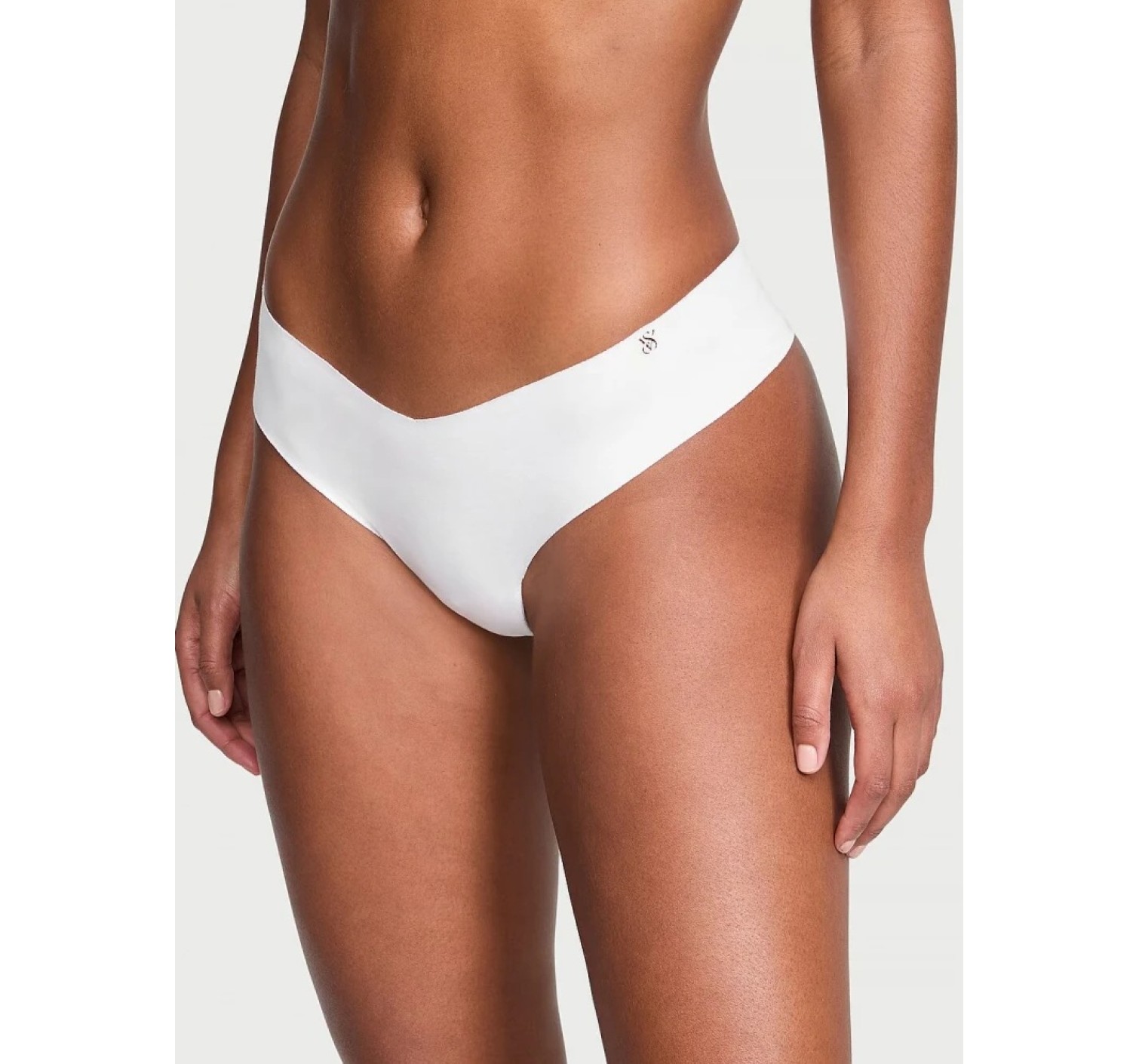 Трусики No Show Thong Panty Vs White