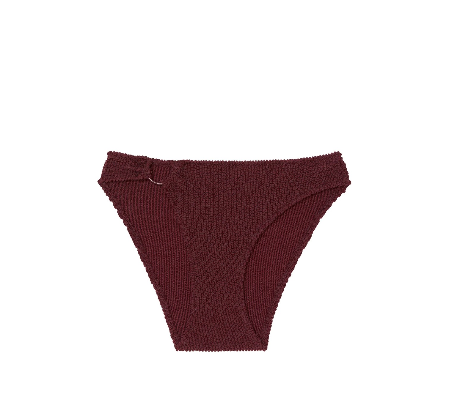 Купальник Crinkle Ring Bandeau Strapless Bikini Top Burgundy Brown