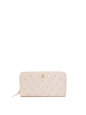 Гаманець Large Wallet with Zip White