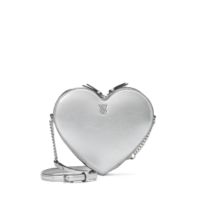 Сумка Heart Crossbody Bag Metallic Silver
