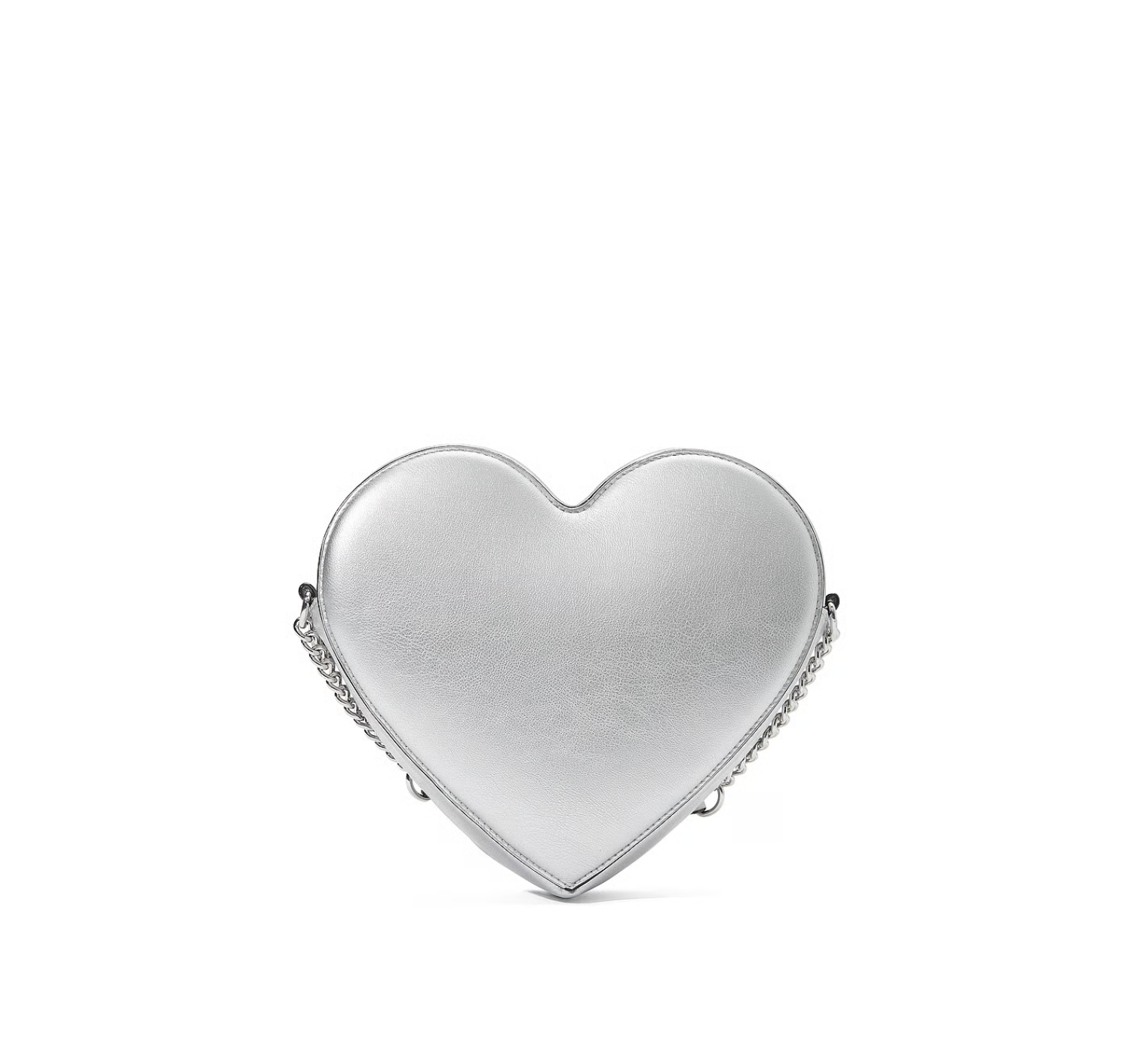 Сумка Heart Crossbody Bag Metallic Silver
