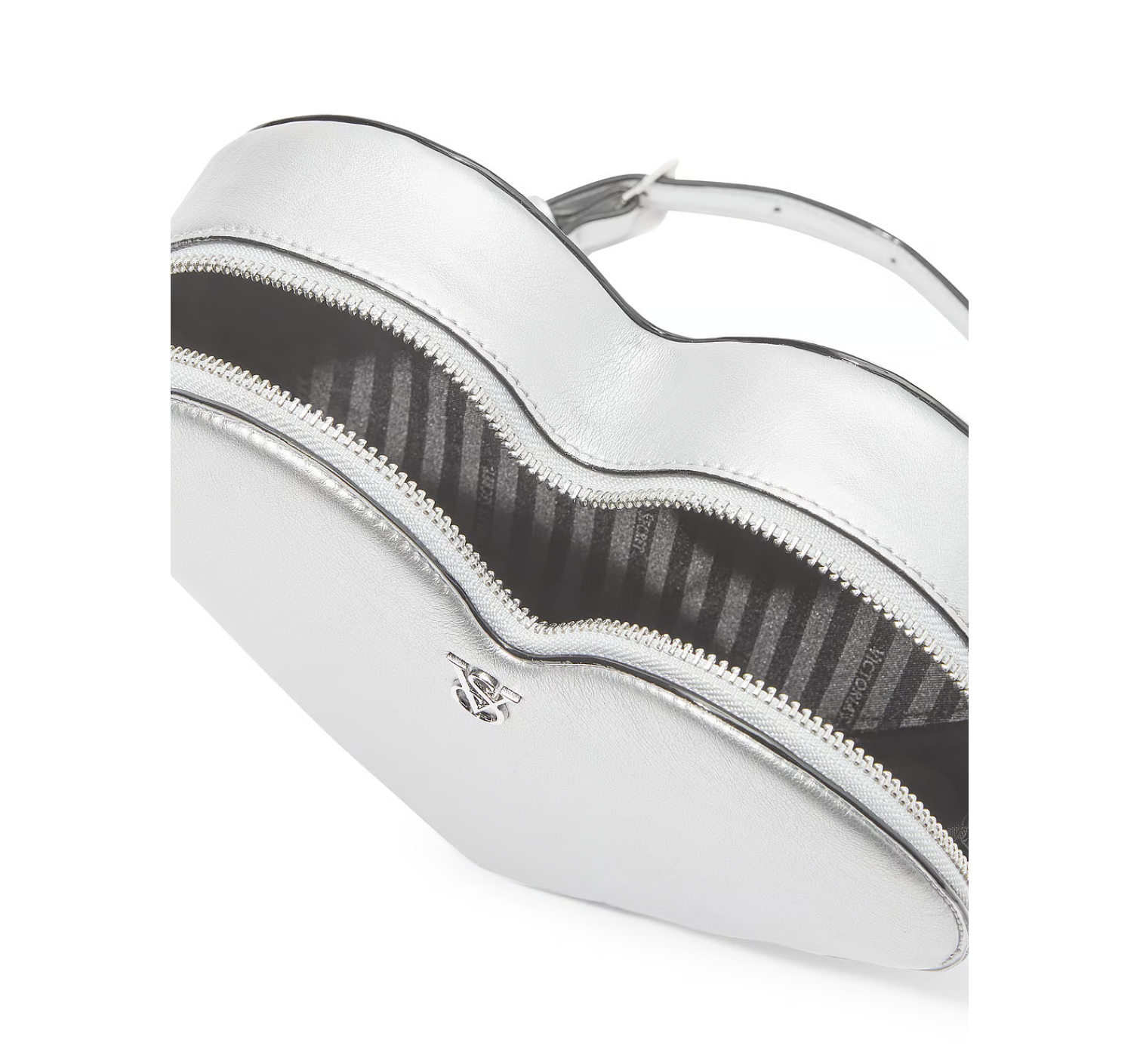 Сумка Heart Crossbody Bag Metallic Silver