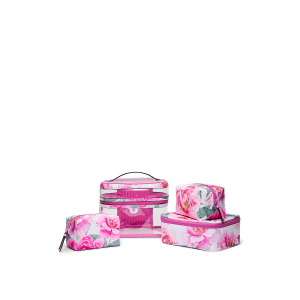 4 в 1 набор косметичек 4-Piece Makeup Bag Bombshell Floral