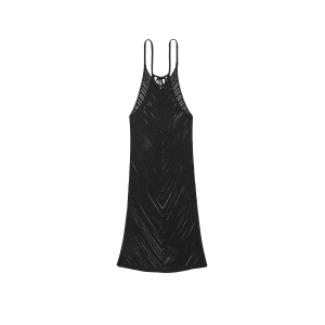 Пляжна туніка Beachwear Crochet Cover-Up Dress Black