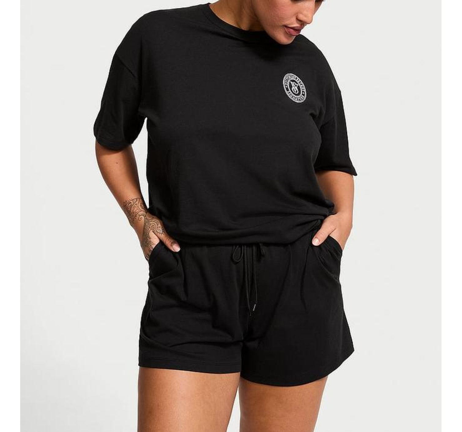 Піжама Cotton Short Pajama Set Black