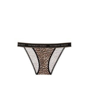 Трусики Logo Cotton Tanga Panty Marzipan Leopard