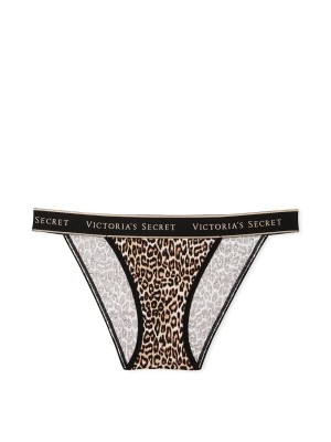 Трусики Logo Cotton Tanga Panty Marzipan Leopard