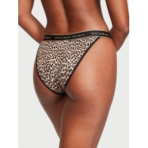 Трусики Logo Cotton Tanga Panty Marzipan Leopard