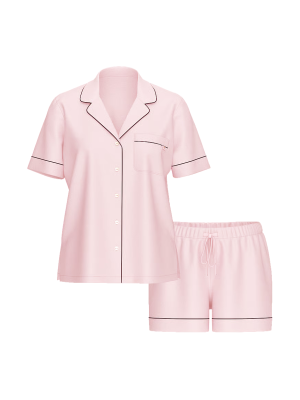 Пижама Modal Soft Short Pajama Set Pink
