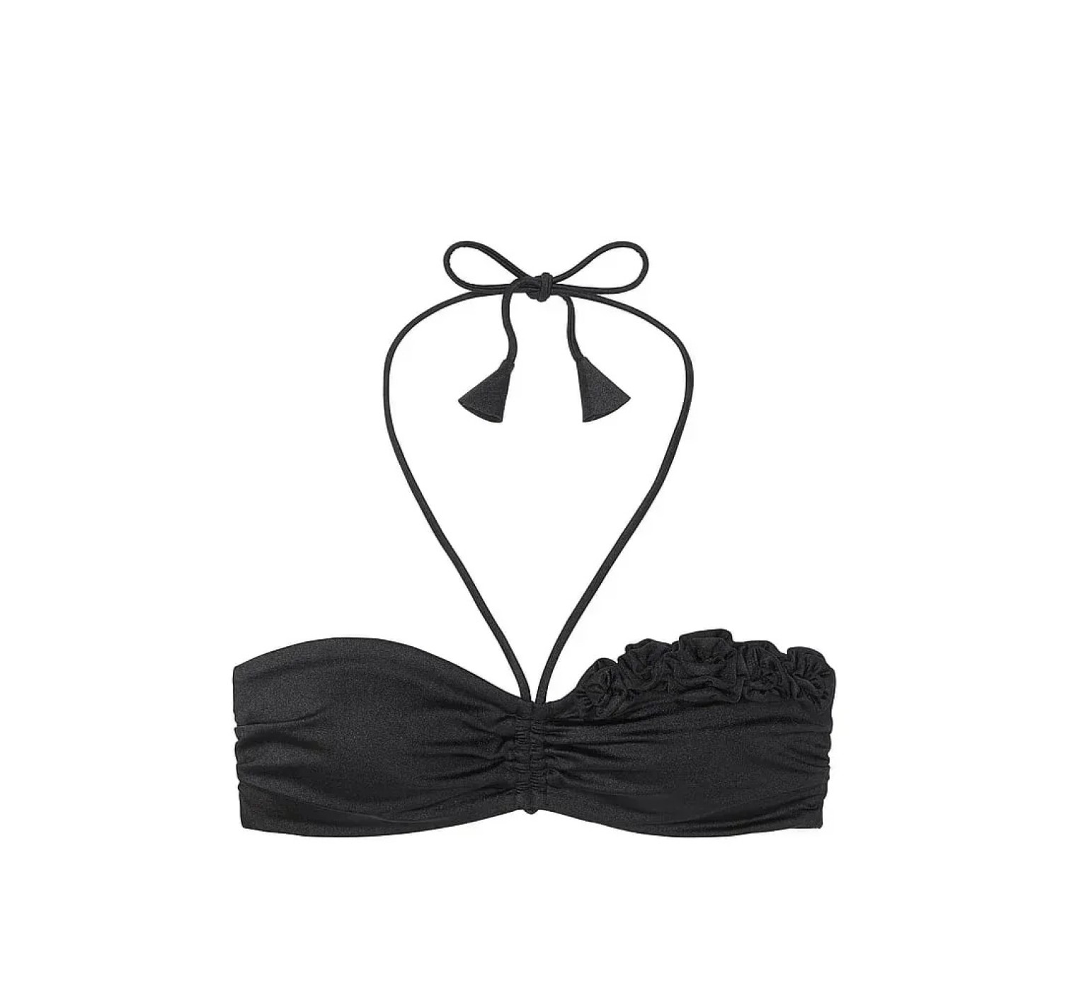 Купальник бандо Push-up Bandeu Set Black Rosette
