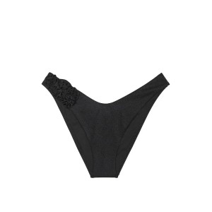 Купальник бандо Push-up Bandeu Set Black Rosette