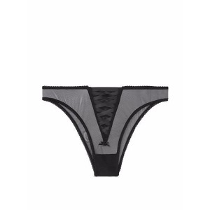 Трусики бразилианы Victoria's Secret Very Sexy Black Thulle Brazilian panty