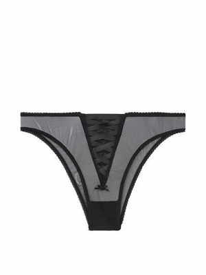 Трусики бразилианы Victoria's Secret Dream Angels Black Thulle Brazilian panty