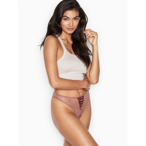 Трусики бразилианы Victoria's Secret Very Sexy Thulle Brazilian panty Vintage Rose