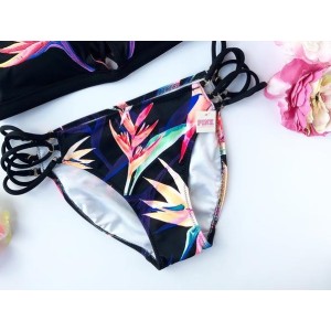 Купальник раздельный Victoria’s Secret PINK Strappy V-wire Plunge Push-up
