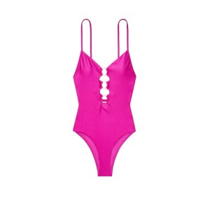 Купальник монокіні Victoria's Secret V-PLUNGE One-piece Wild Orchard