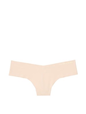 Трусики стринги бесшовные Victoria's Secret No Show Thong panty logo VS