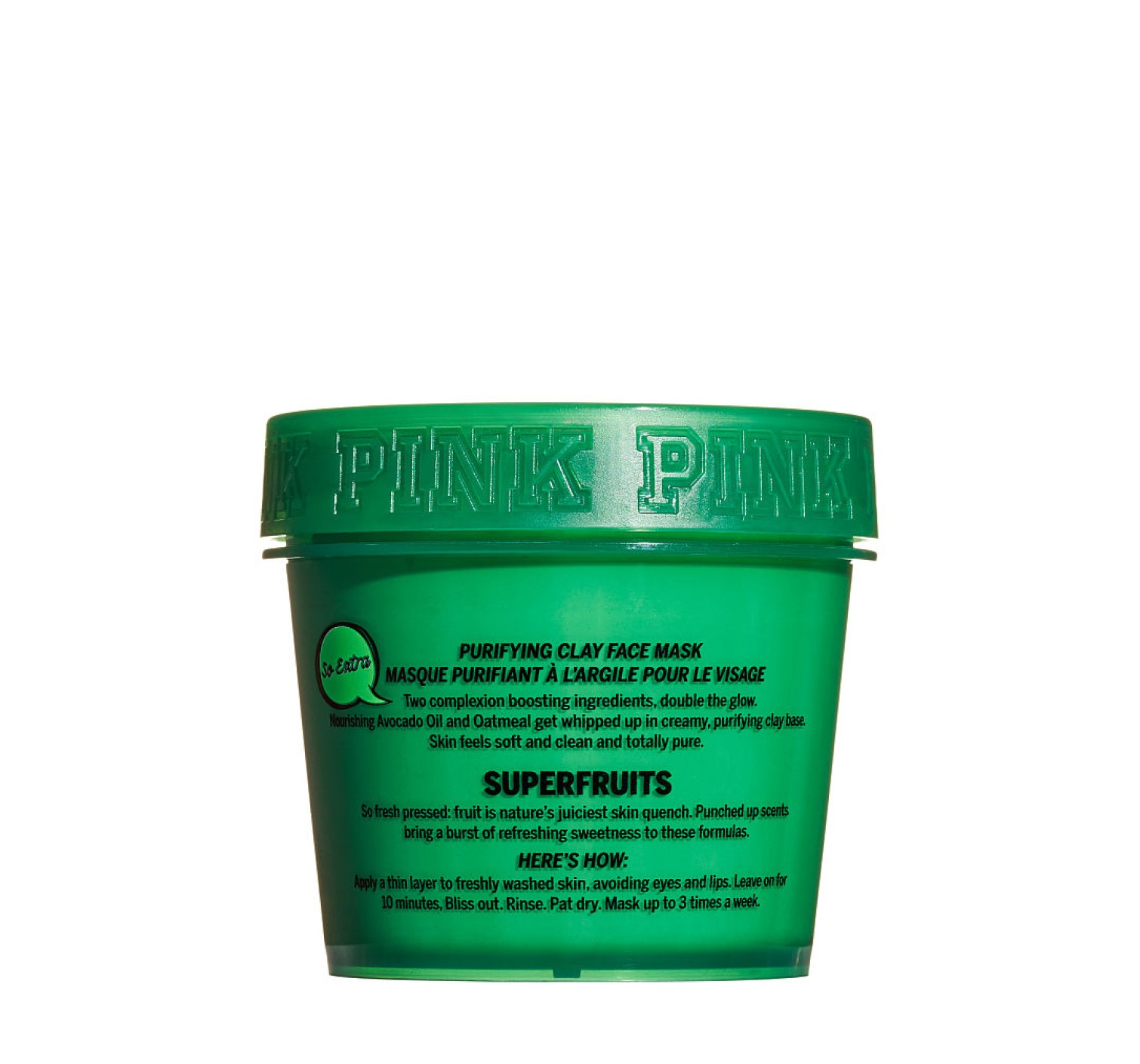 PINK Avocado Mask Purifying Clay Face Mask with Oatmeal - маска для обличчя Вікторія