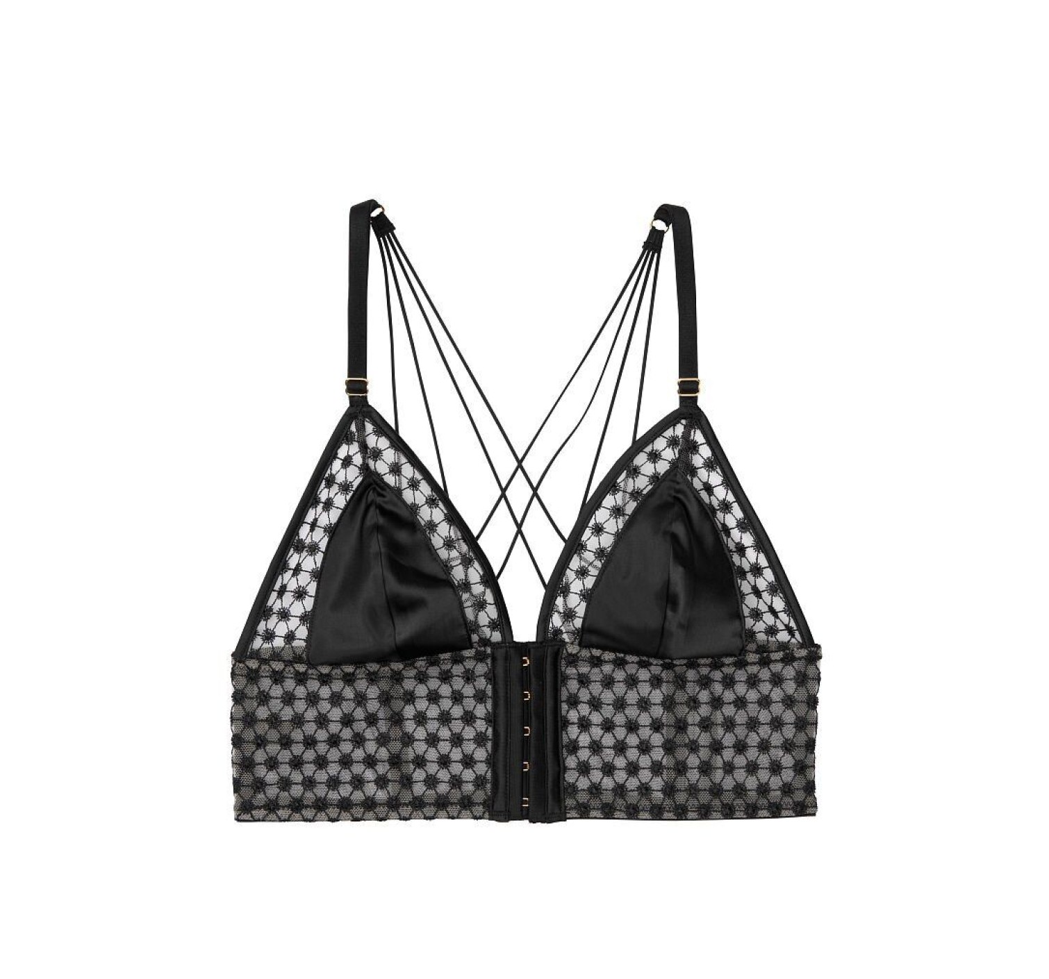 Комплект білизни Victoria's Secret Very Sexy Starburst Bra set Black Embroidered