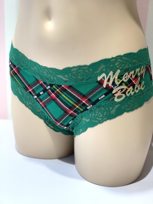 Трусики Victoria's Secret PINK Soft Cheekster panty Merry Babe print
