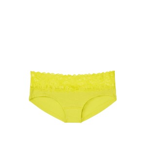 Трусики хипхаггеры Victoria’s Secret Hiphugger panty салатового цвета