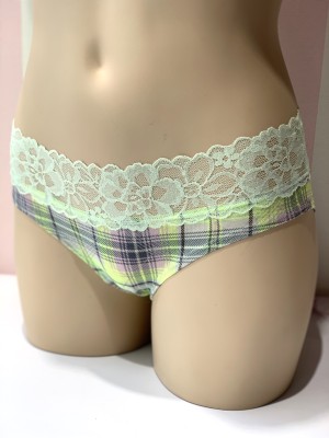 Трусики хипхаггеры Victoria’s Secret Pistachio Lace Hiphugger panty