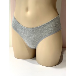 Трусики хипхаггеры Victoria’s Secret Cotton Grey Hiphugger panty