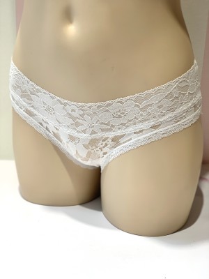 Трусики хипхаггеры Victoria’s Secret White Lace Hiphugger panty